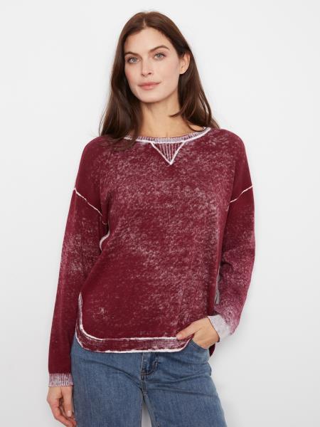 Merlot Faded Sweater