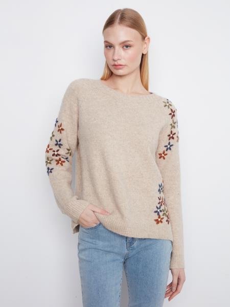 Floral Embroidered Sweater