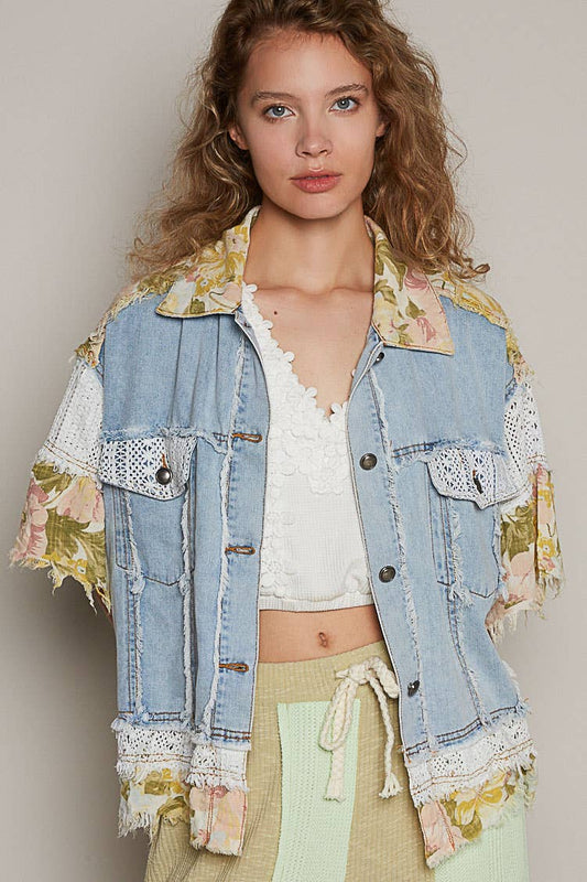 POL Oversize Half Sleeve Jacket