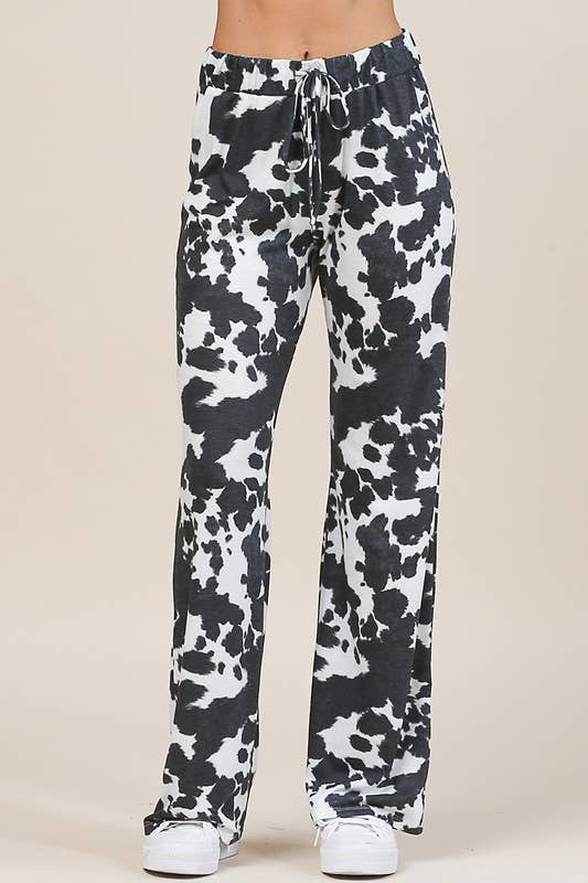 Cow Print Pants