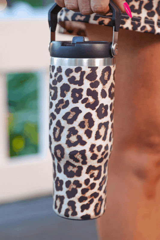 leopard print tumbler