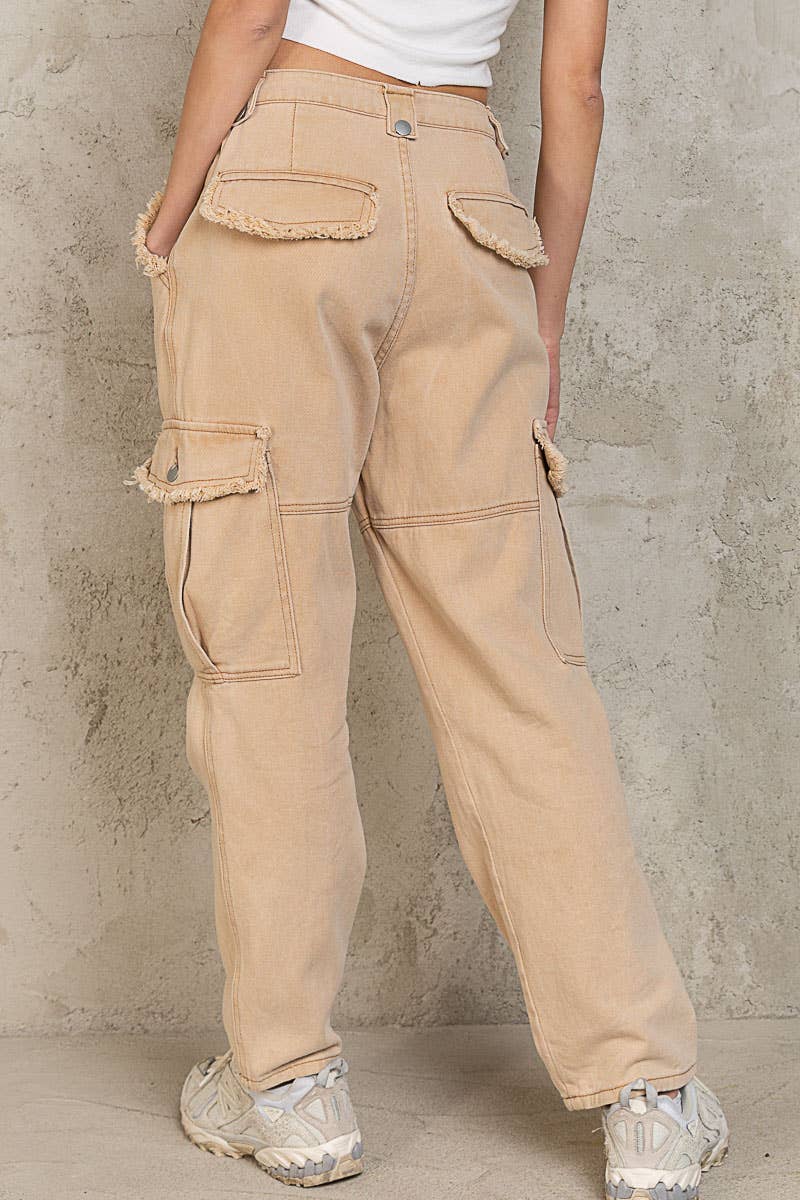 POL Beige Cargo Pants