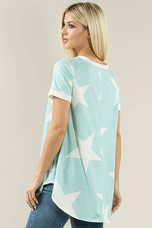 Star Print Top