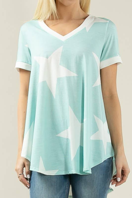Star Print Top