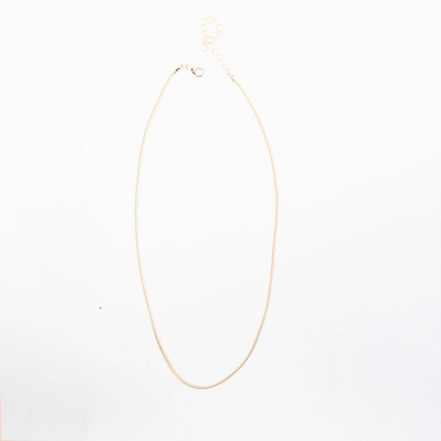Gold 18" Herringbone Chain Necklace