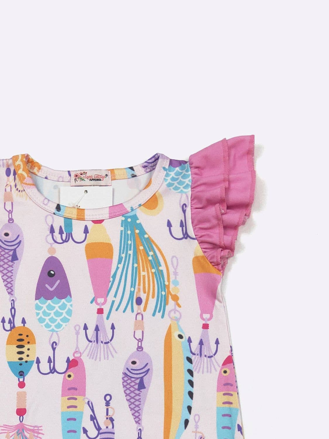 Pink Fishing Lure Romper