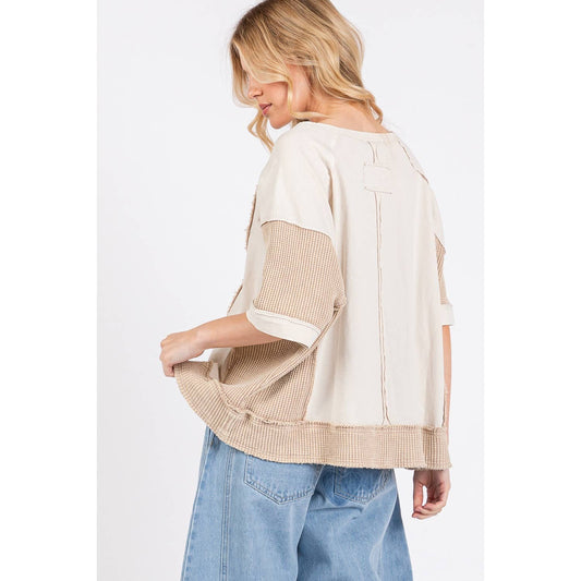 Waffle Patchwork Top