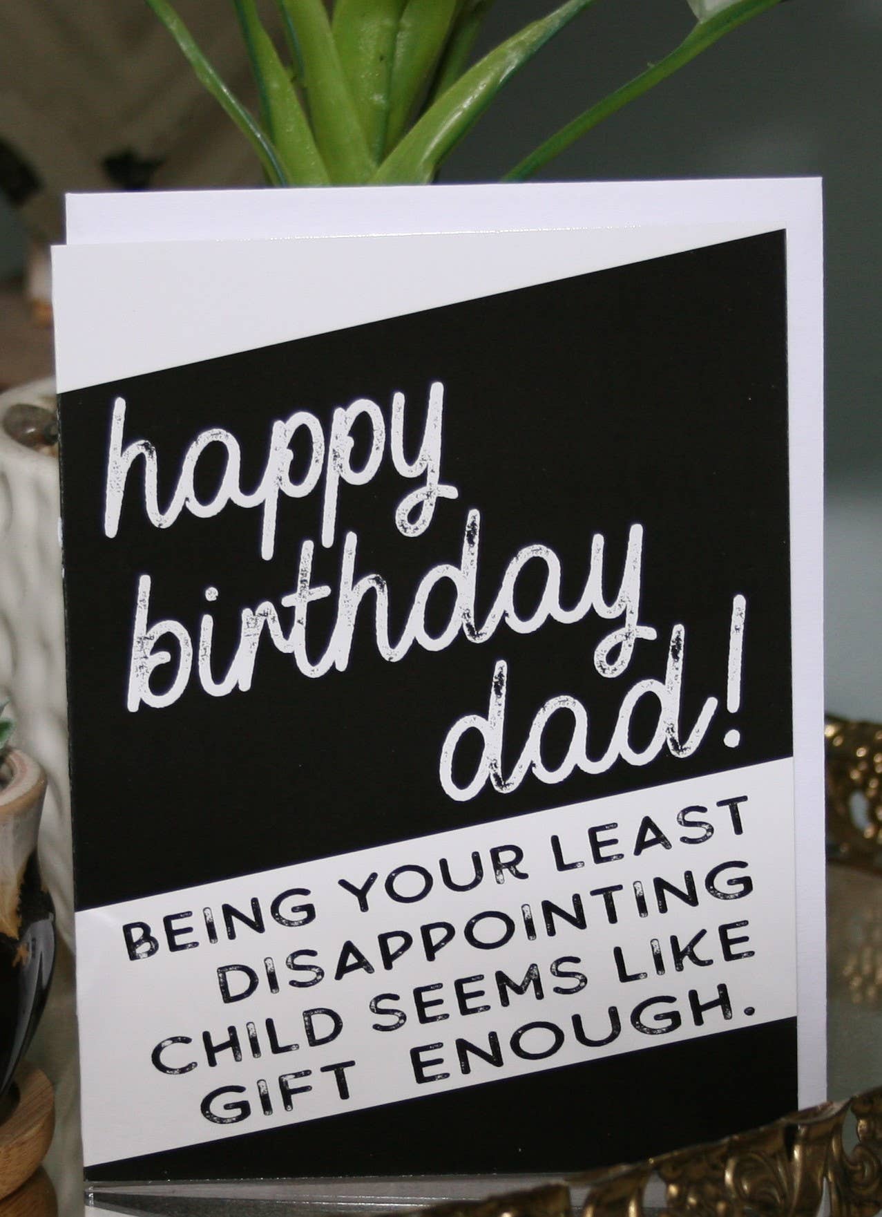Crooked Halo - Happy Birthday Dad Greeting Card