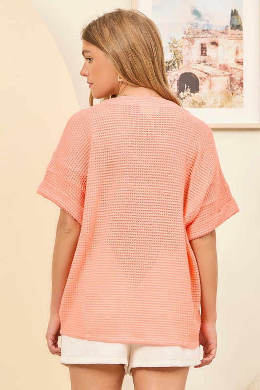 Coral Lightweight Sweater