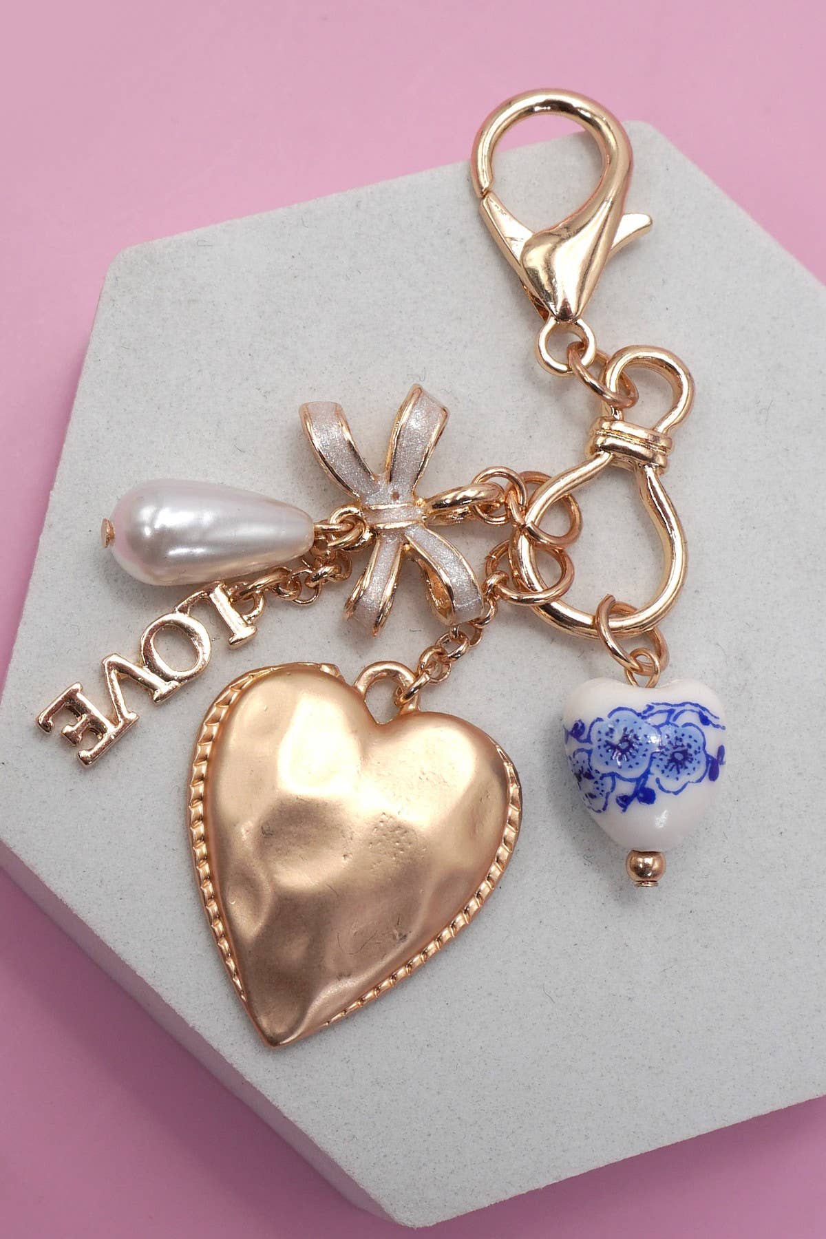 Bag Charm - Heart Love