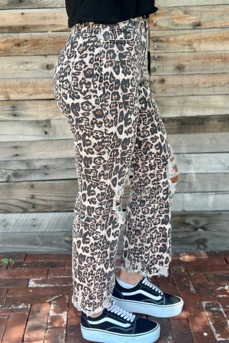 Hear Me Roar Leopard Jeans