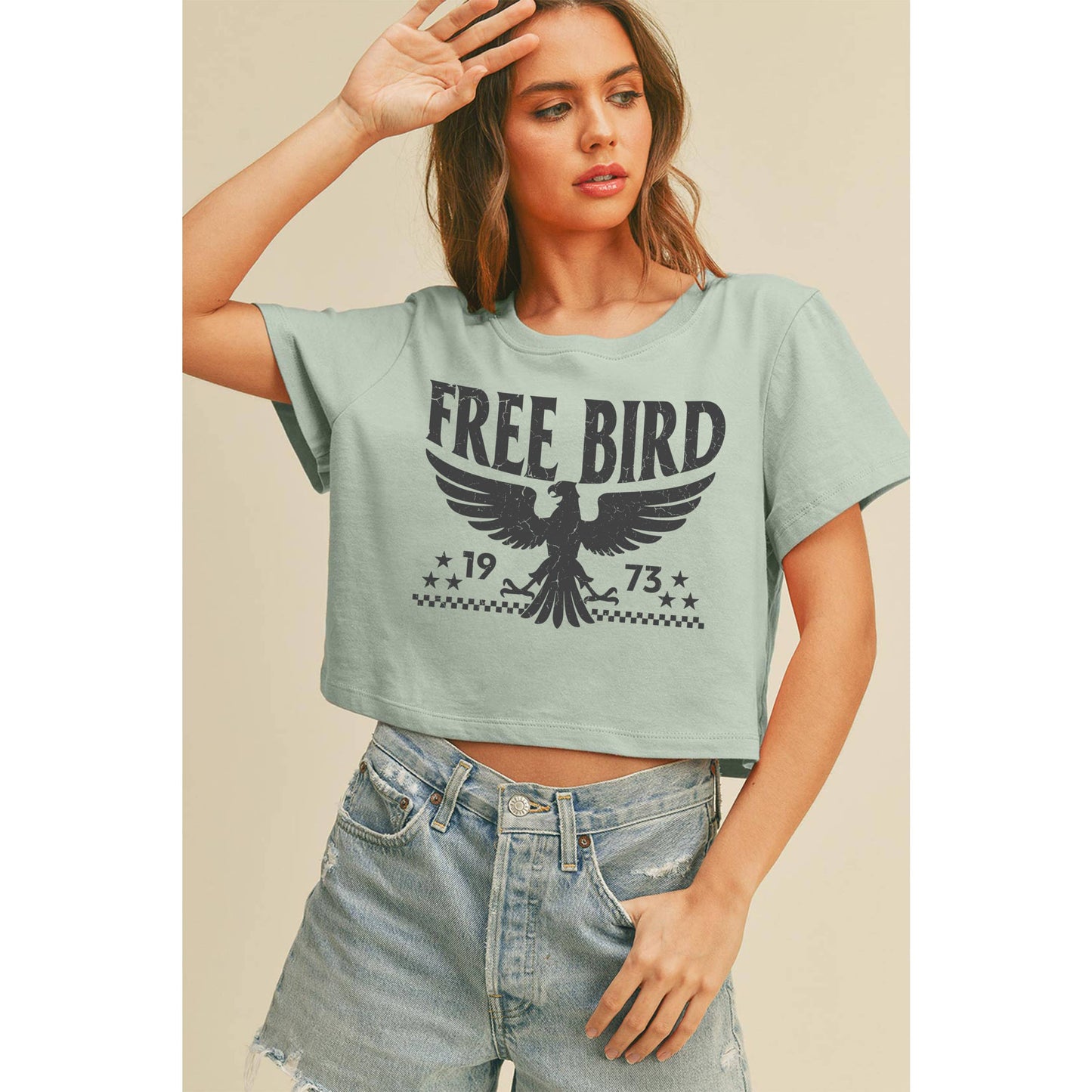 Free Bird Crop Tee