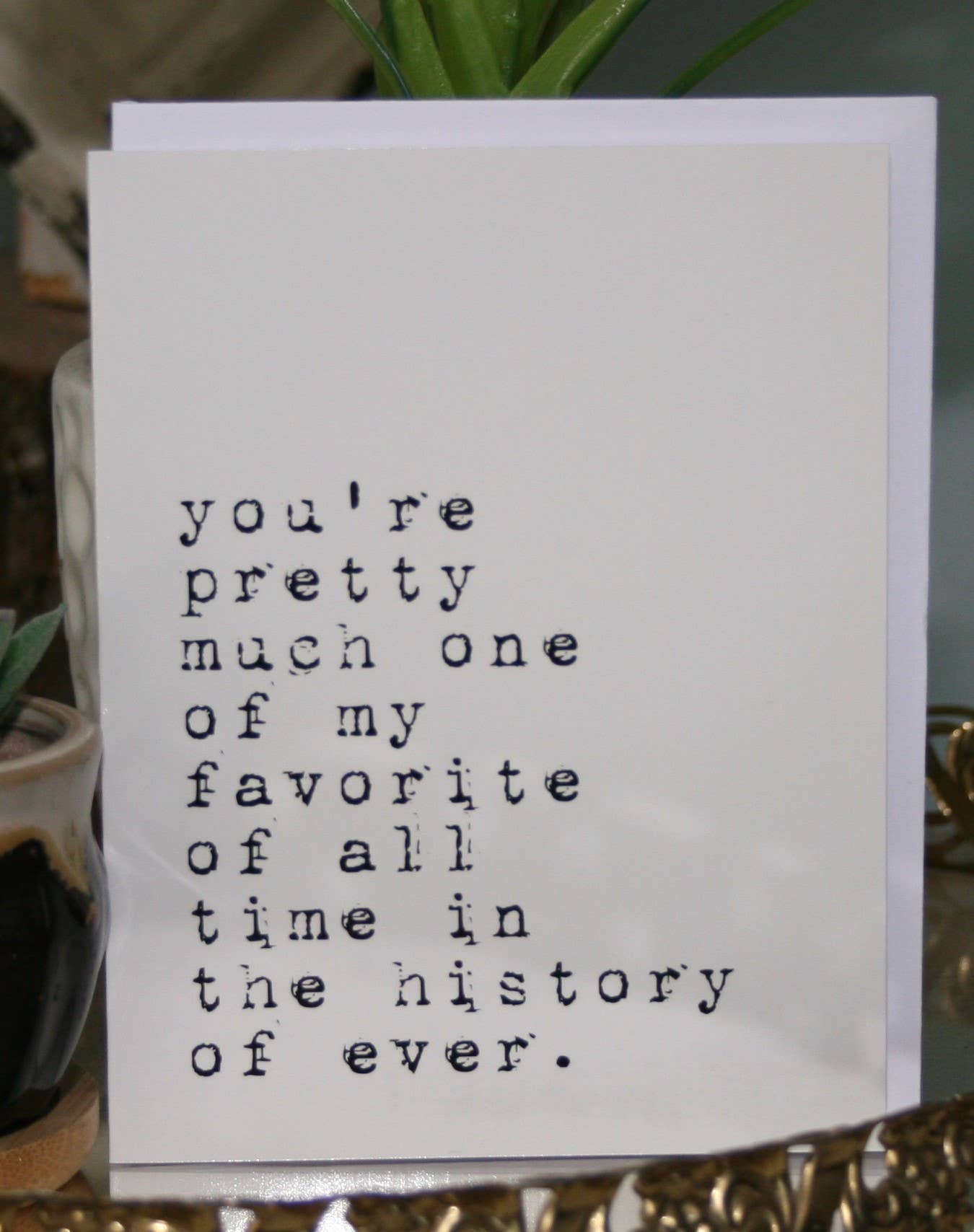 Crooked Halo - Favorite Person in History Greeting Card
