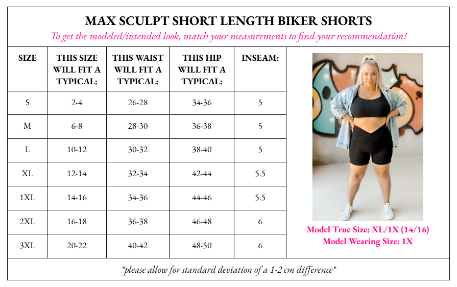 Max Sculpt Crossover Ribbed Biker Shorts