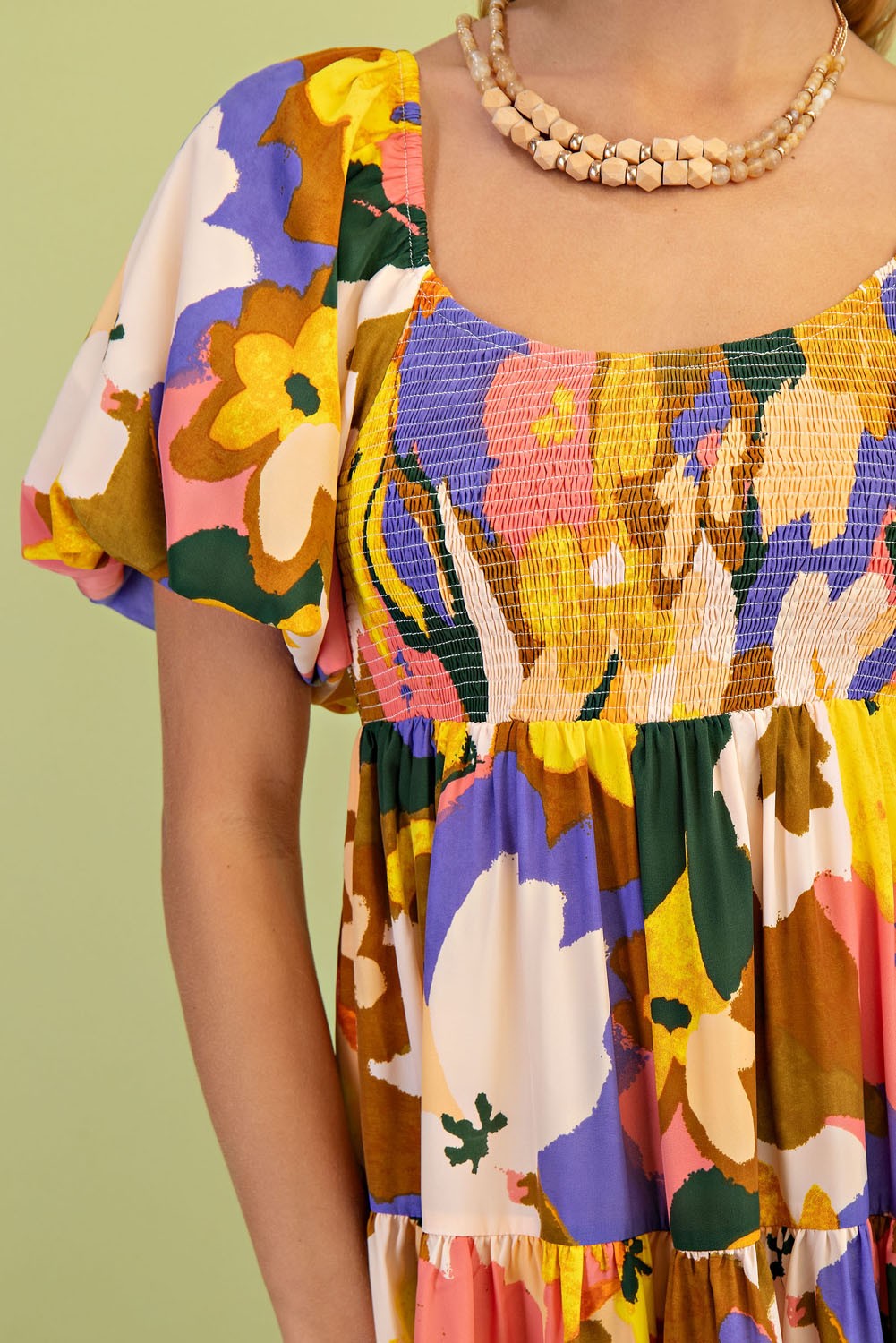 Fall Floral Mini Dress