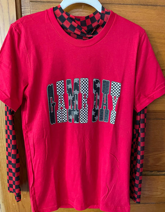 Red Game Day Tee