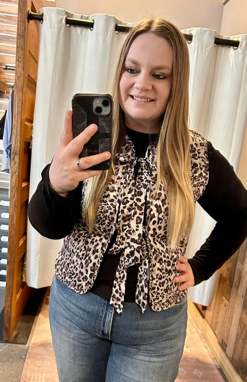 Reversible Cheetah Vest