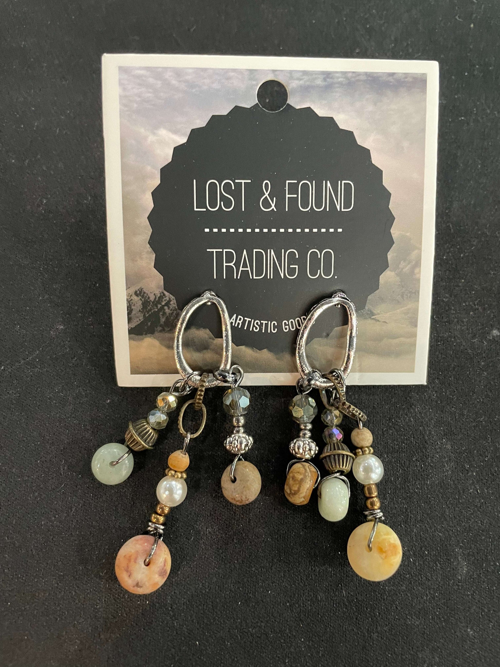 Beaded on Silver Post Earrings - Style Junkie Boutique