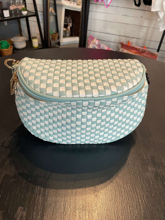 Mint Checker Purse