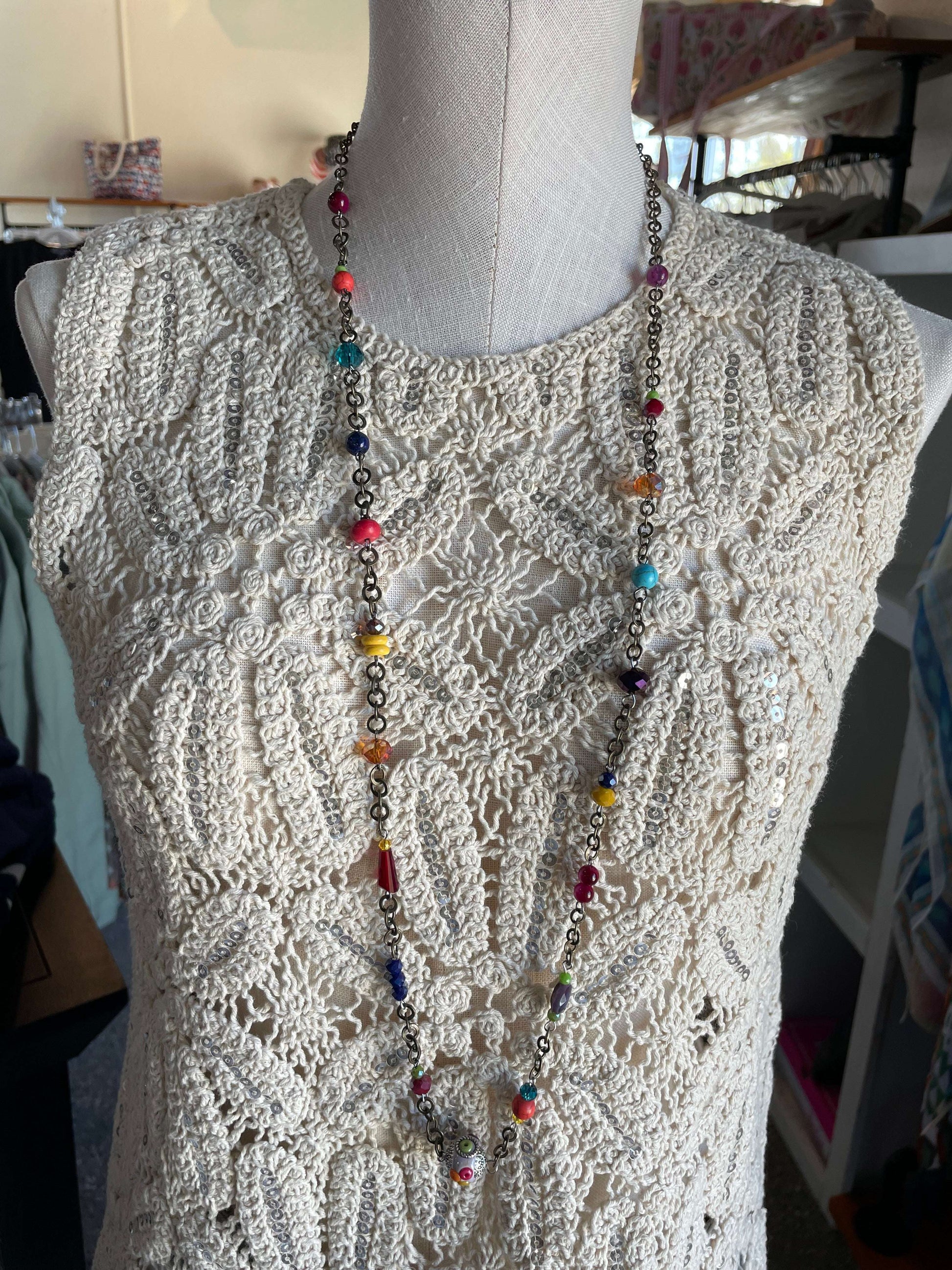 Boho Beaded 38" Layering Necklace - Style Junkie Boutique