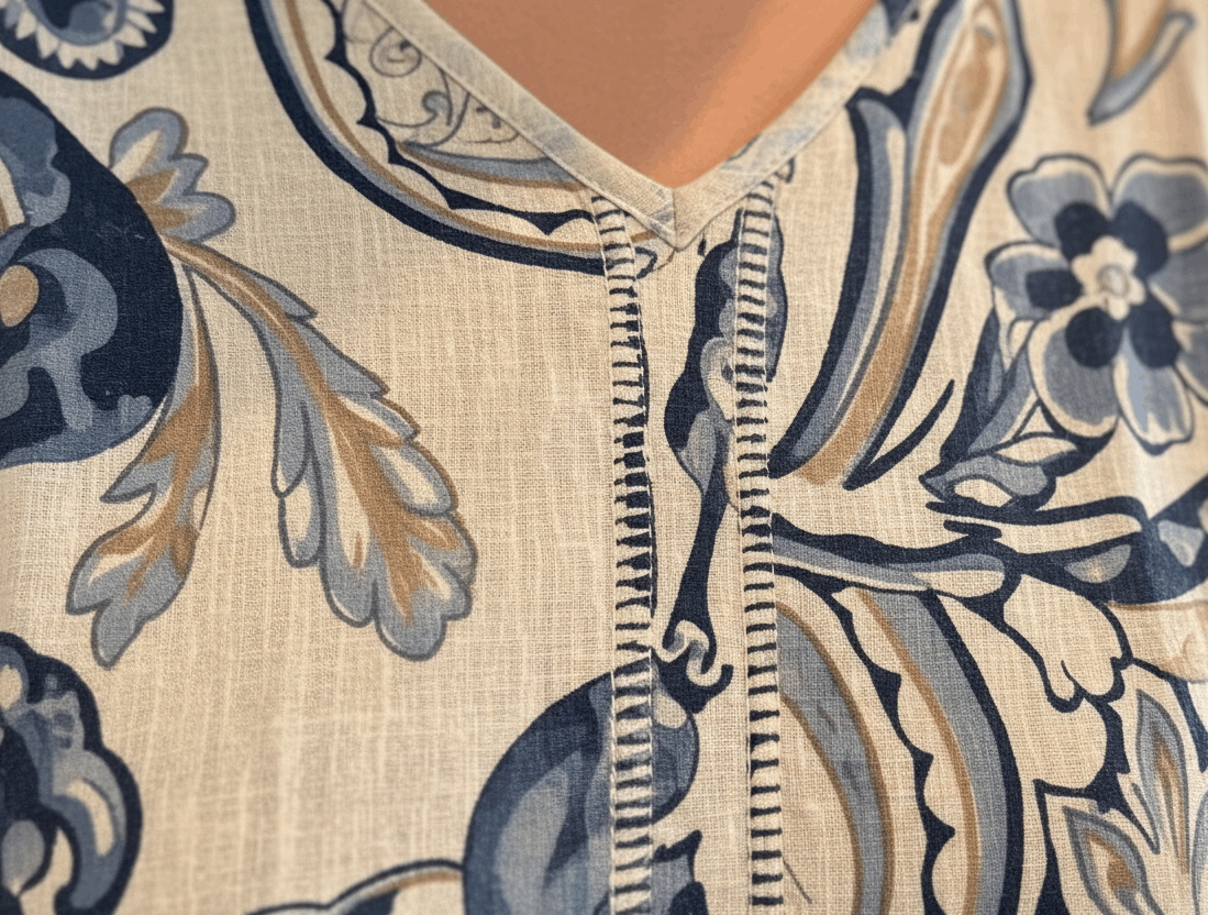 Paisley Dolman Sleeve Blouse