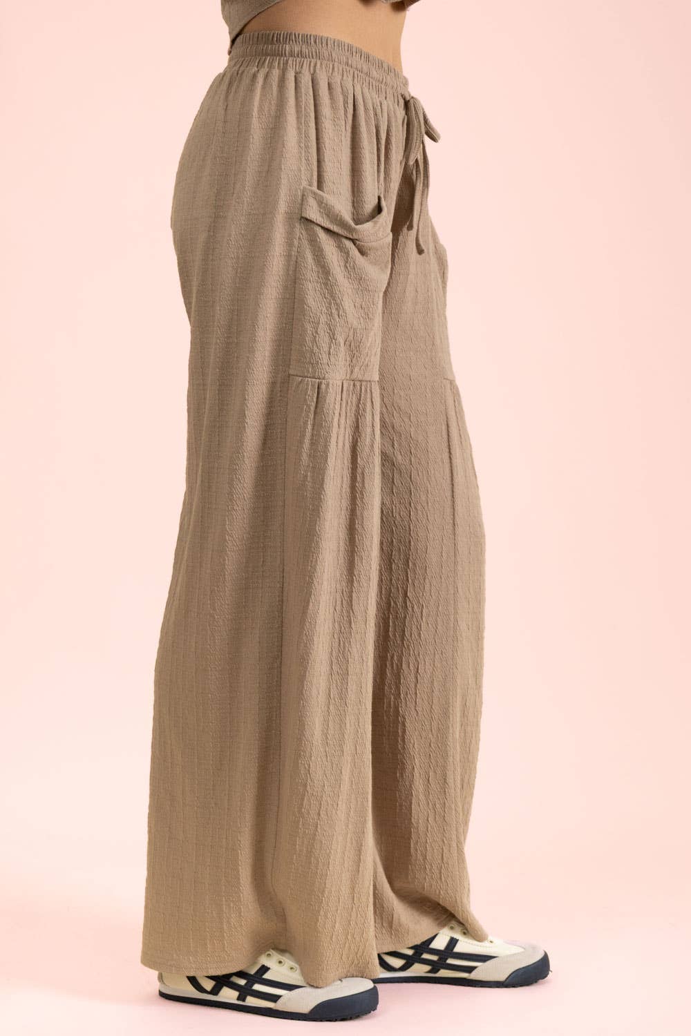 Mocha Wide Leg Knit Pants