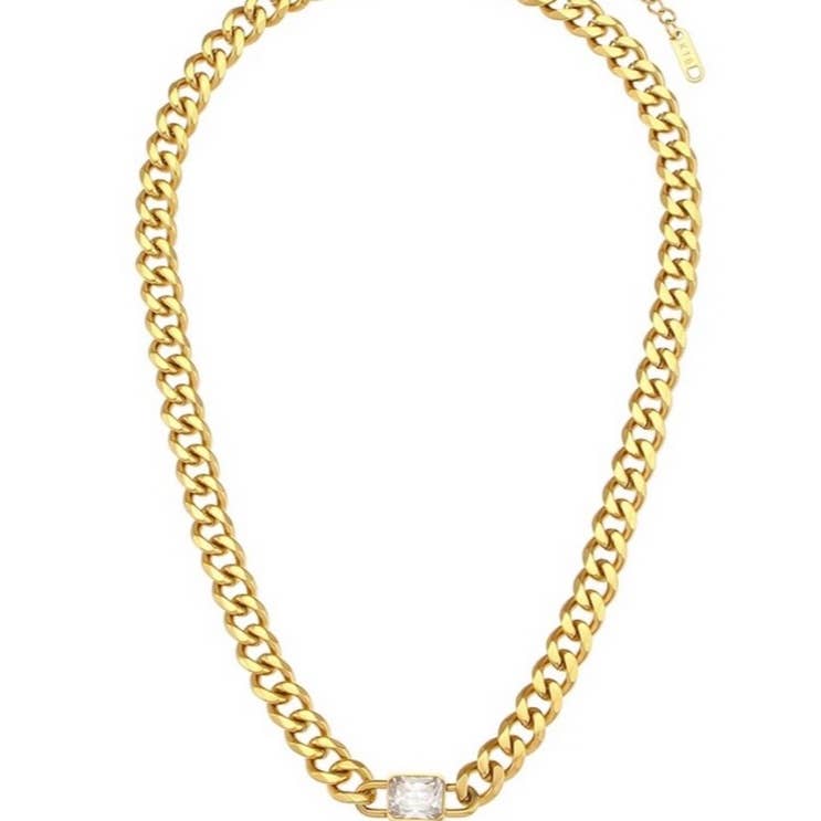 Diamond Pendant Chain Necklace