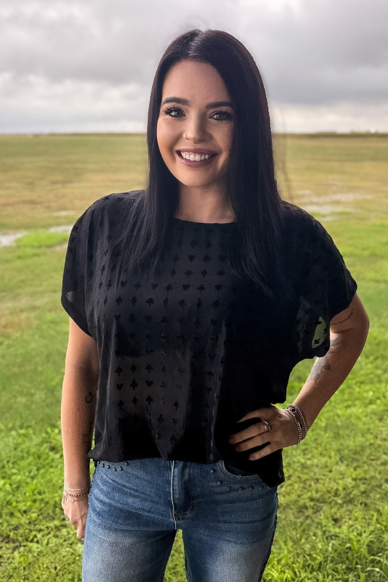 Blackjack Mesh Top