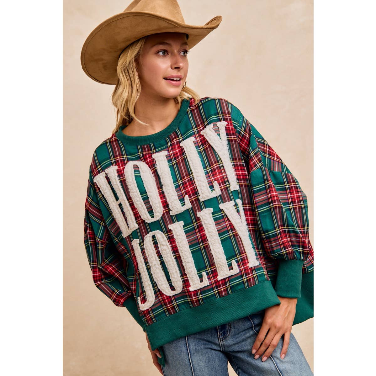 HOLLY JOLLY Oversized Top