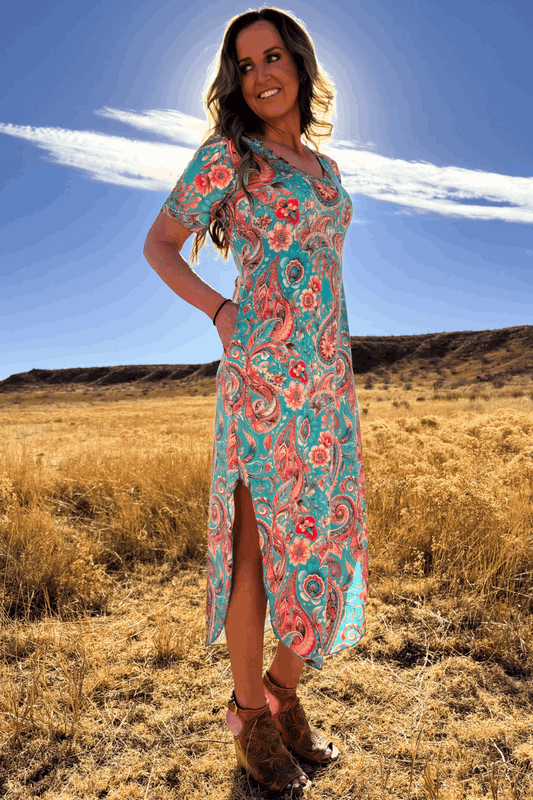 Willow Paisley Maxi Dress