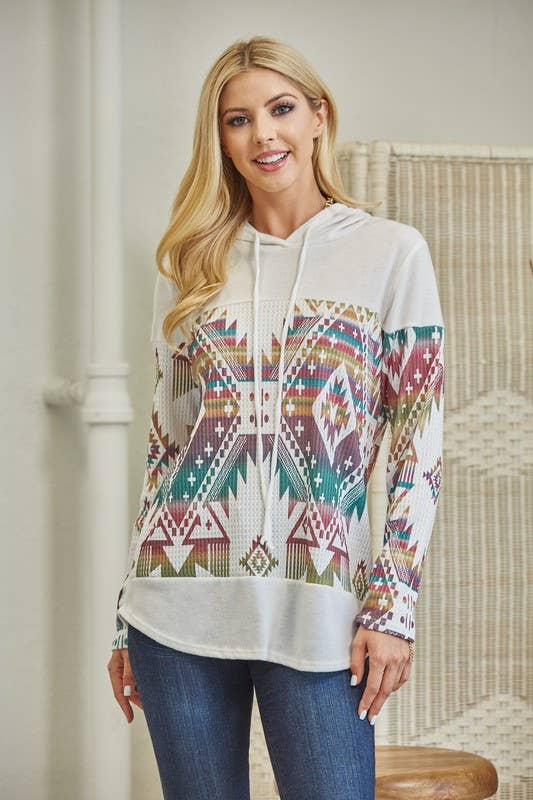 Aztec Waffle Hoodie