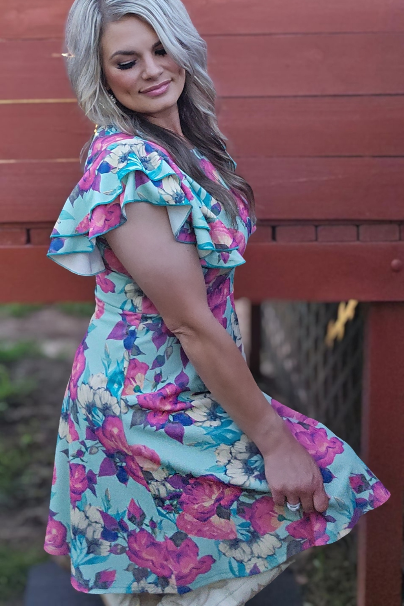 Blooming Floral Midi Dress