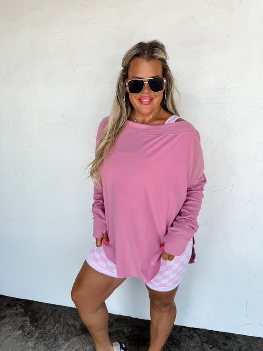 Mauvy Pink Zoey Sweatshirt