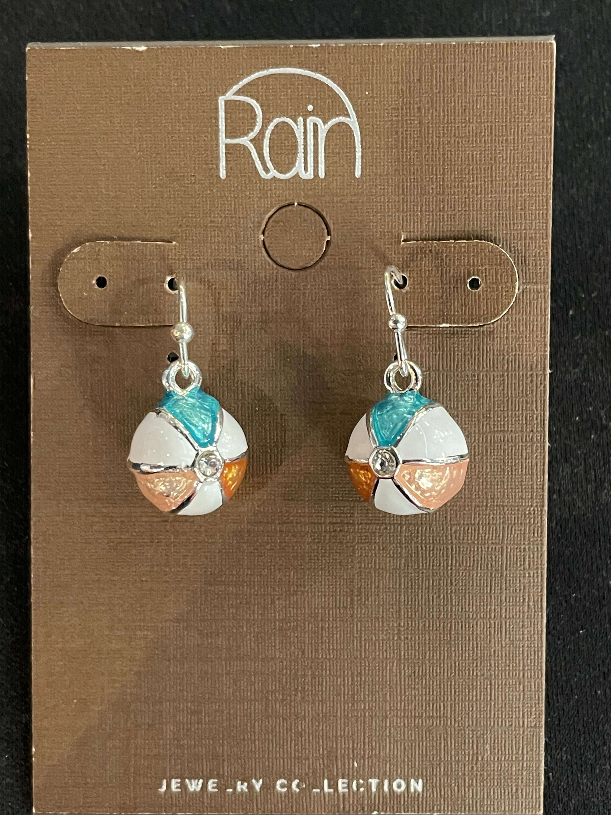 Striped Beach Ball Earrings - Style Junkie Boutique
