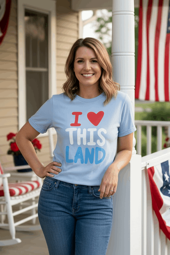 I Heart This Land Graphic Tee - Style Junkie Boutique