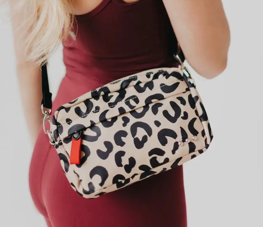 Leopard Nylon Crossbody