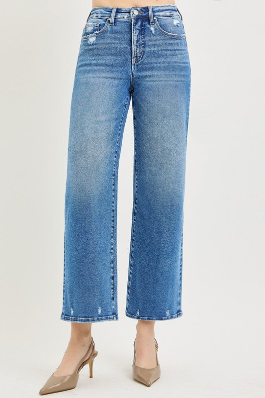 Risen High Rise Crop Jeans - Style Junkie Boutique