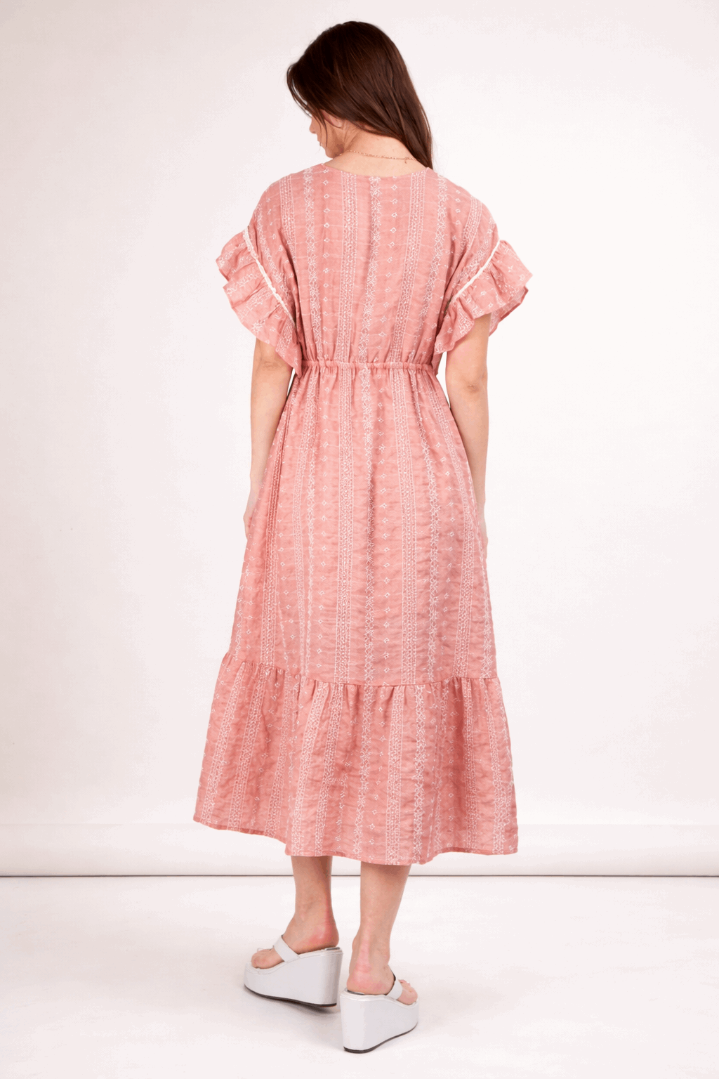 Embroidered Midi Dress