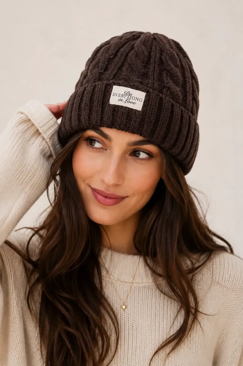Pine Apparel - CABLE KNIT BEANIE - Green