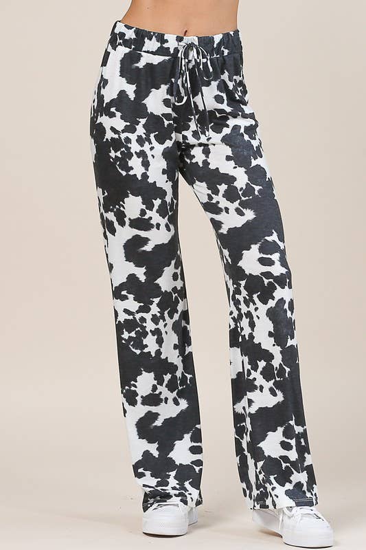 Cow Print Pants