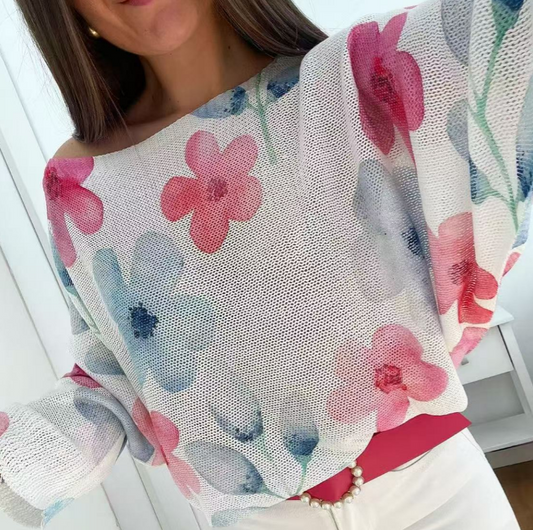Floral Italian Sweater