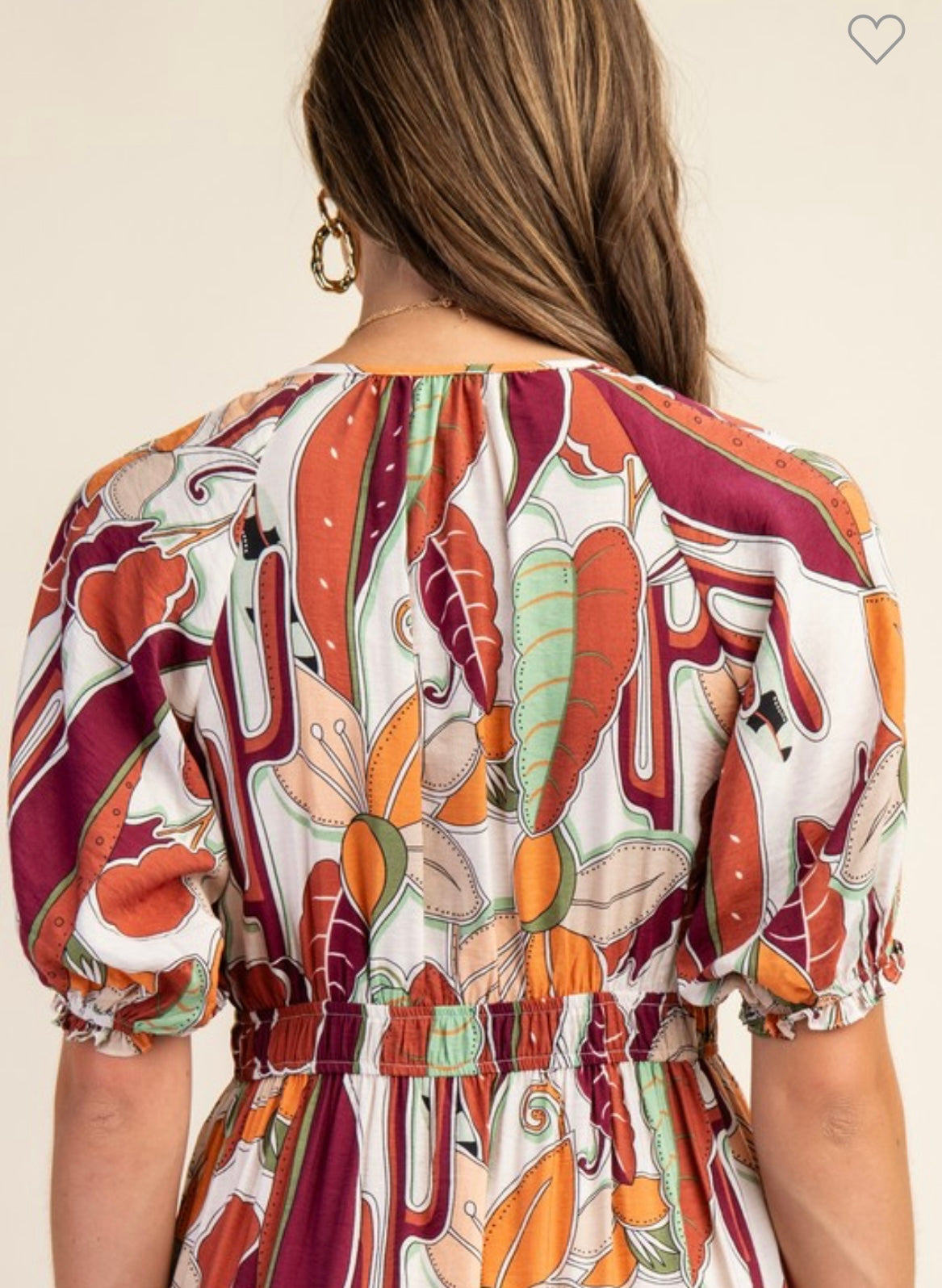 Fall Print Midi Dress
