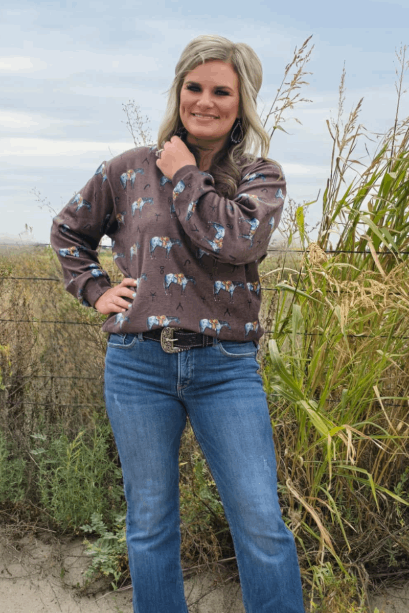 Blue Roan Sweatshirt
