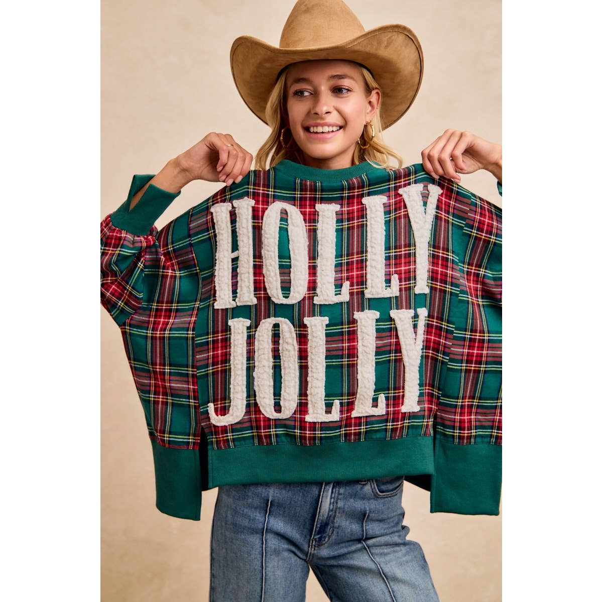 HOLLY JOLLY Oversized Top