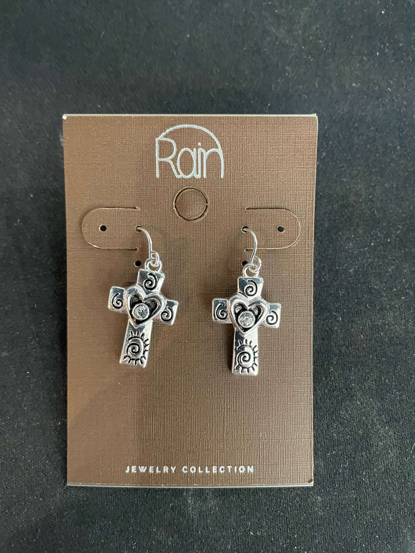 Cross Silver Earrings - Style Junkie Boutique