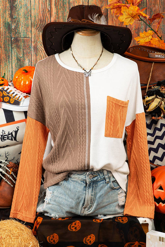 Color Block Fall Sweater