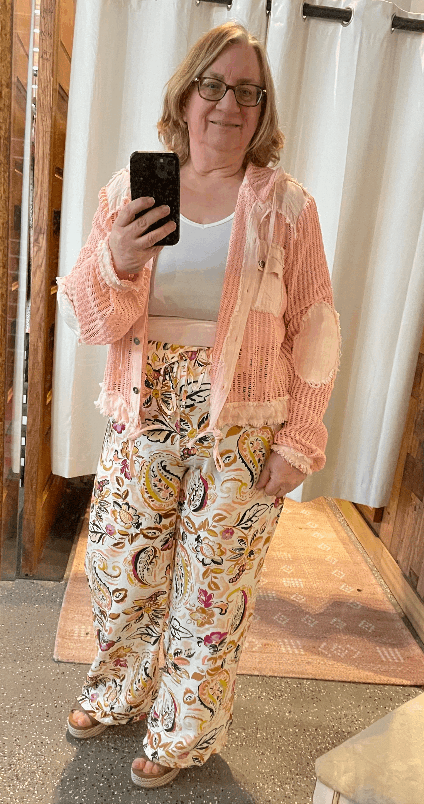 Paisley Wide Leg Pant