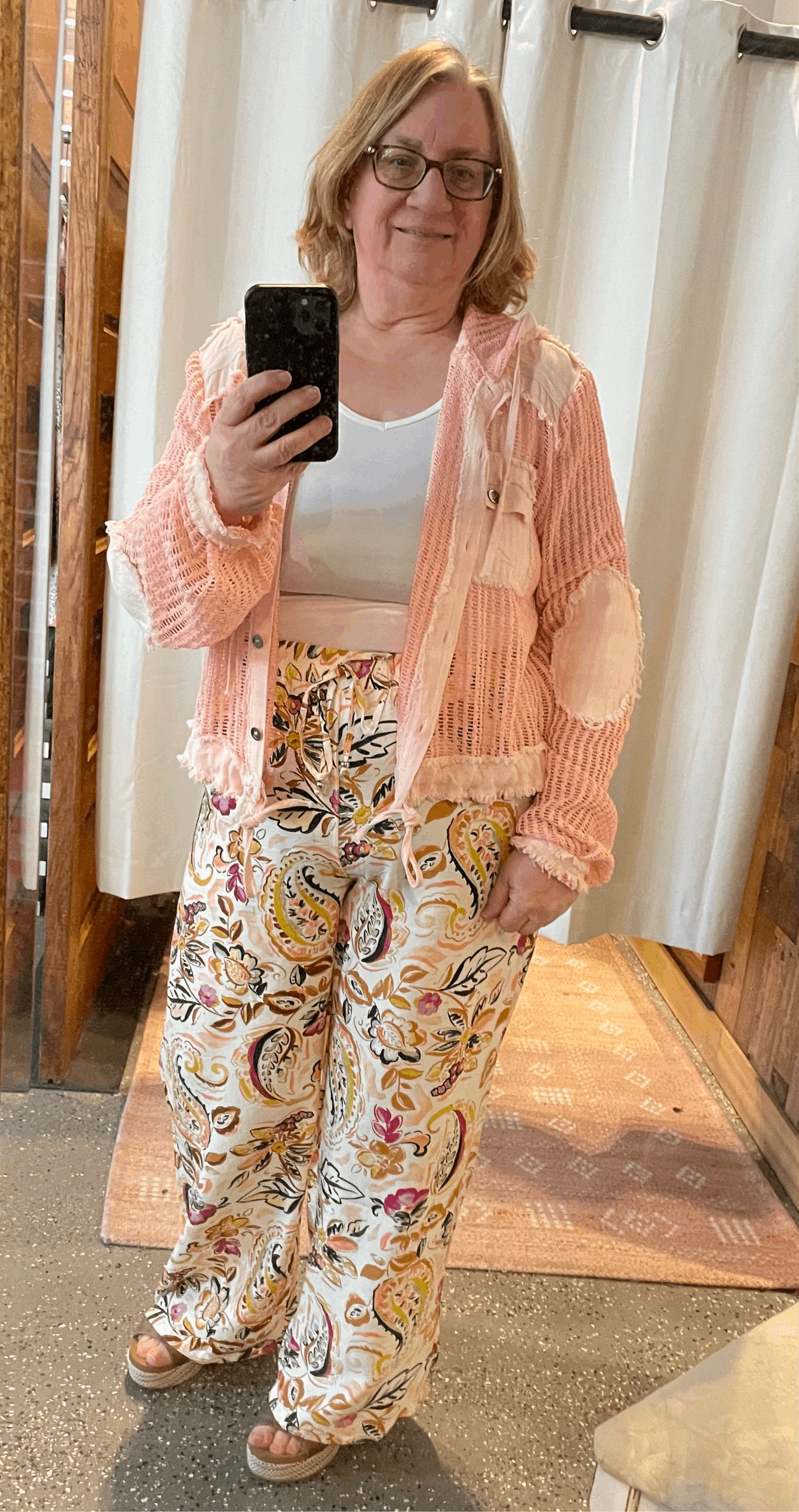 Paisley Wide Leg Pant