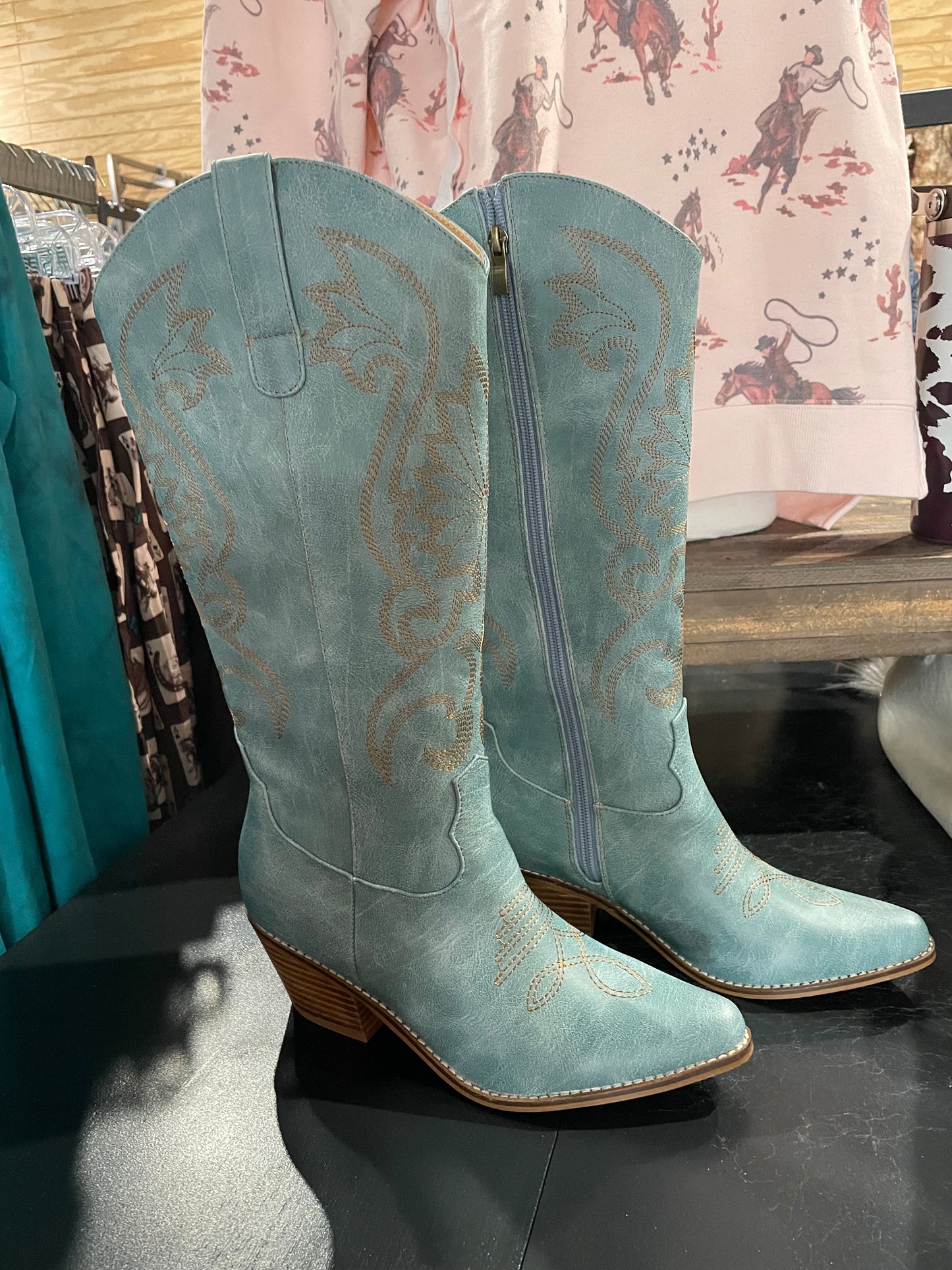 Turquoise Cowgirl Boots