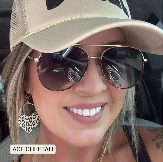 DAX Ace Aviator Sunglasses – Cheetah
